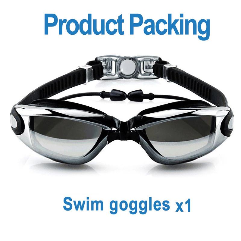 New Silicone Swimming Goggles Men Women Electroplating Colorful Adjustable Professional Swimming Glasses Waterproof Anti-UV