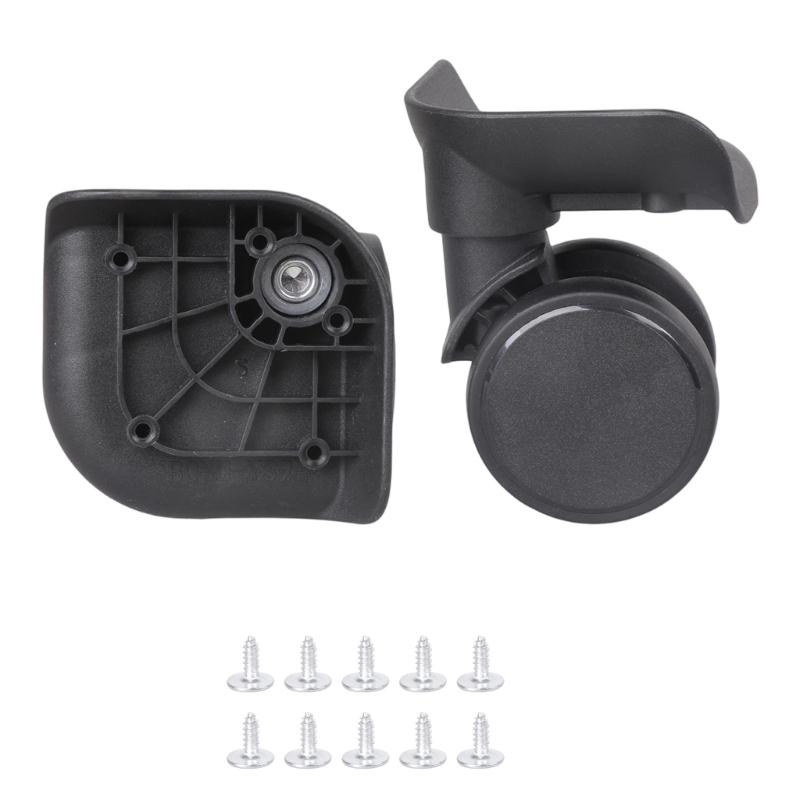 

Double Row Suitcase Wheels Plastic Replacement Luggage Wheels Easy To Install For Enhancing Stability And Mobility чорний