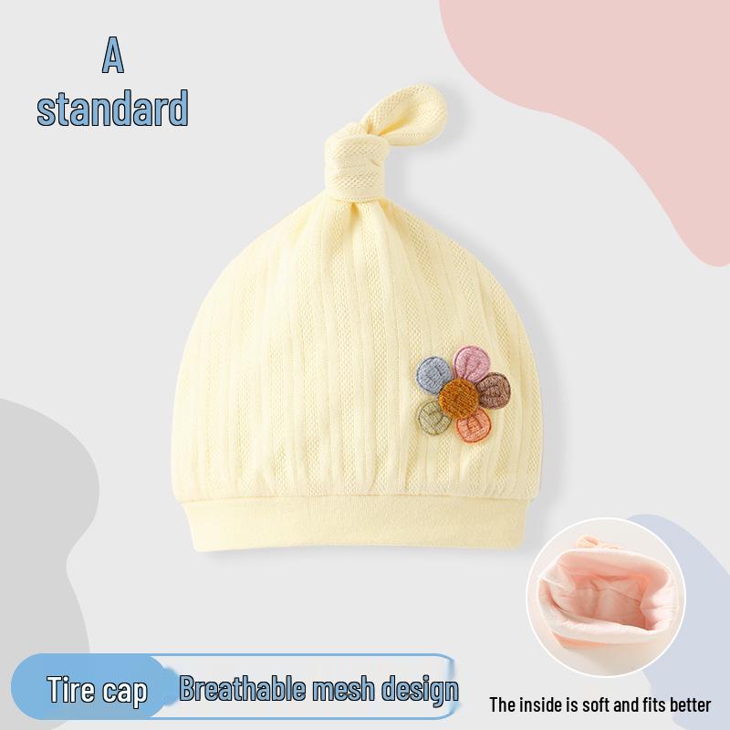 Four Seasons Newborn Knitted Cotton Hat - Warm, Soft, Windproof, Conical Style