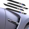 2 PIÈCES ABS M3 M5 Emblème Autocollants de Voiture Garniture de Carrosserie Décalcomanie Badge Décoration Extérieure Accessoires Pour M Performance F01 F20 F10 E60 E46 X5