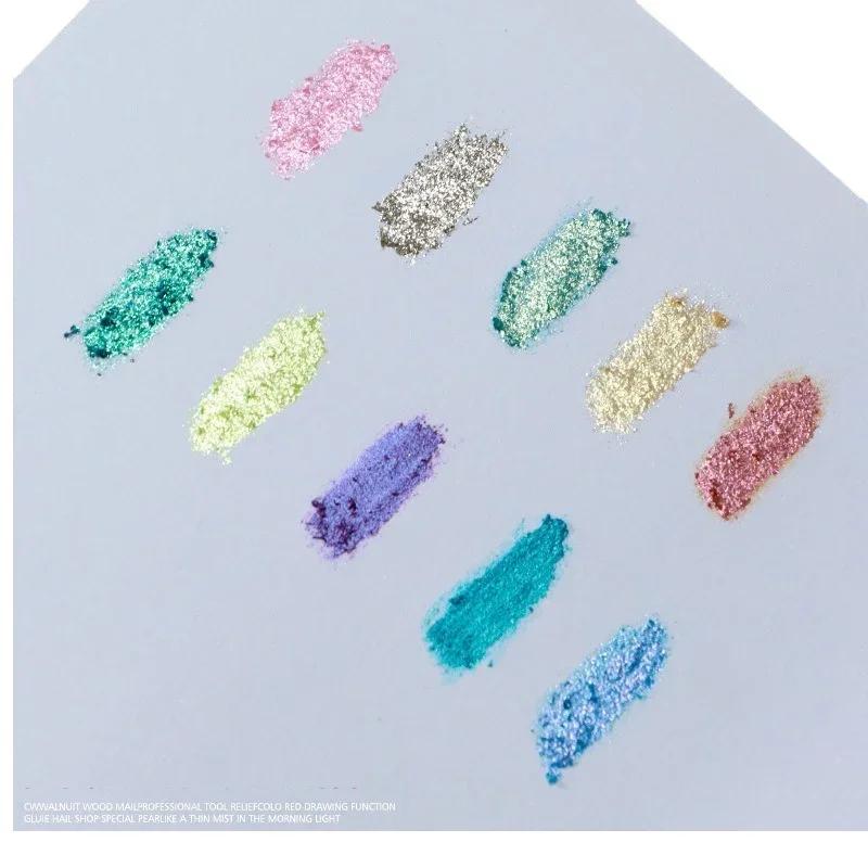 9 Colors Nail Fairy Dream Powder Color Texture Stereoscopic Styling Gel Nail Polish Professional Material Nail Gel varnishes