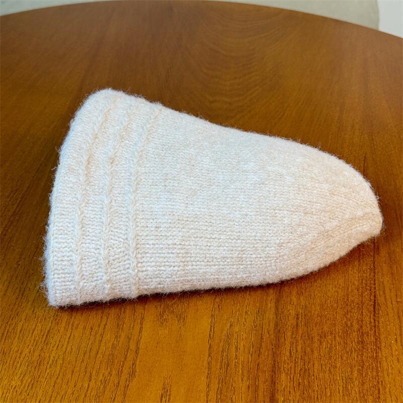 Cozy Wool Bucket Hat with Beige Trim - Lightweight, Cold-Resistant, for Autumn and Winter, Perfect for Casual or Formal Occasions, Winter Headwear