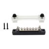 Universal Power Distribution Terminal Block with Transparent Cover Junction Row for Automotive Car Marine Boat Power System