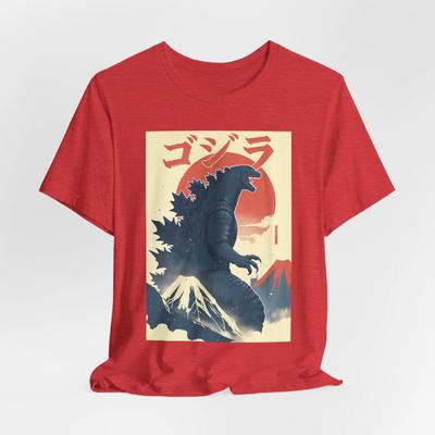 Retro Godzilla Grafik-T-Shirt – Ikonisches Kaiju Unisex T-Shirt, Japanische Ästhetik