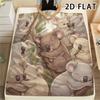 1Pc Koala Print Flannel Blanket,High Quality Comfortable for All Seasons,Home Decor,Warmth and Comfort,Perfect for Christmas Gifts