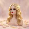 Mannequin Head with Shoulders SkinTone Finish Female Solid Construction Photography