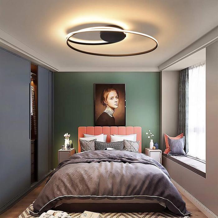 Plafonnier LED - NETTLIFE - Plafonnier 36W - 3000K blanc chaud - Ø60 cm