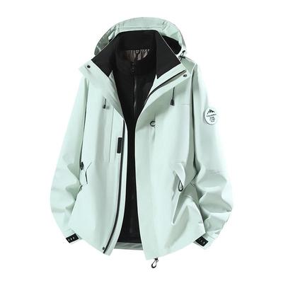 3-in-1 Schwarz-Gold Outdoor-Jacke mit Graphen-Futter, Lässiges Bergsteiger-Fleece-Set für Paare