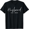 Husband Est 2025 Just Married Honeymoon Wedding T-Shirt