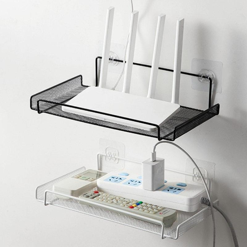 Wall Mounted Shelf for Wireless Wifi Router TV Box Set Top Box Wall Storage Holder TV Accessories Speaker Storage Shelf