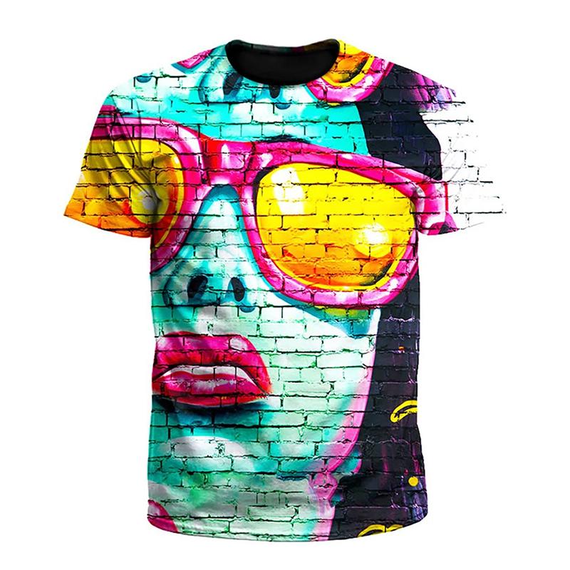 Summer Fashion Funny Casual T-shirt Daily Trend Hawaiian 3D Print Short Sleeve Tees Street Harajuku New Y2kTop