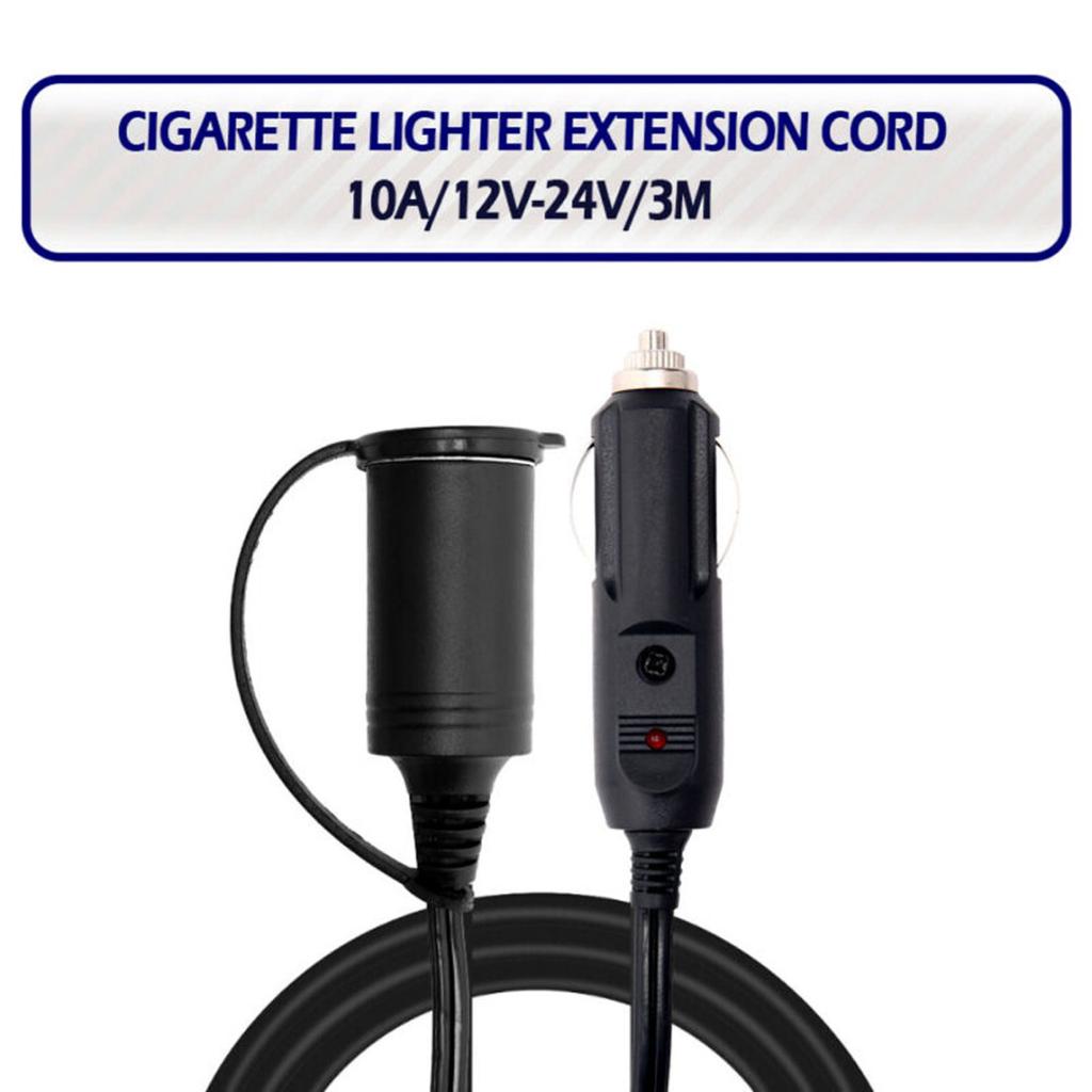 Dagu New 12V Car Plug Extension Cable Charger Power Socket Adapter
