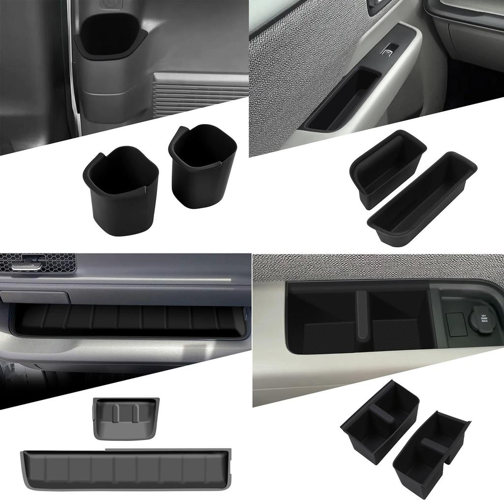 FDAIUN Car Interior Silicone Mat Set for Honda Stepwgn (New 6th Generation RP8 Model, 2022-Present), Center Console Tray, Door Button Panel, 2nd and 3