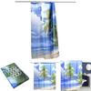 Eleganter Hawaii Strand Kokosnuss Design Duschvorhang für eine schicke und wasserdichte Badezimmerästhetik
