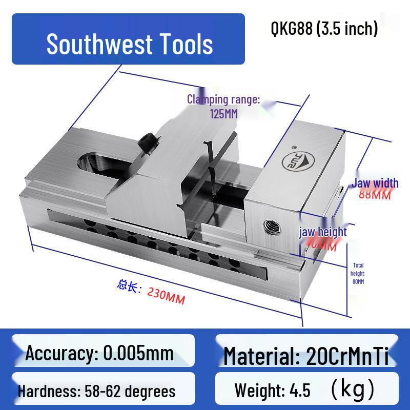 

3.5 Inch High Precision Quick-Action Flat Vise