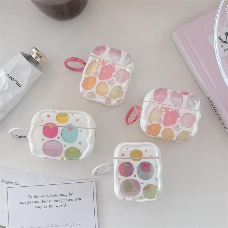 INS wind color tomatoes strawberry for AirPods 1 /pro1 earphone protective case cover two or three generations of new women