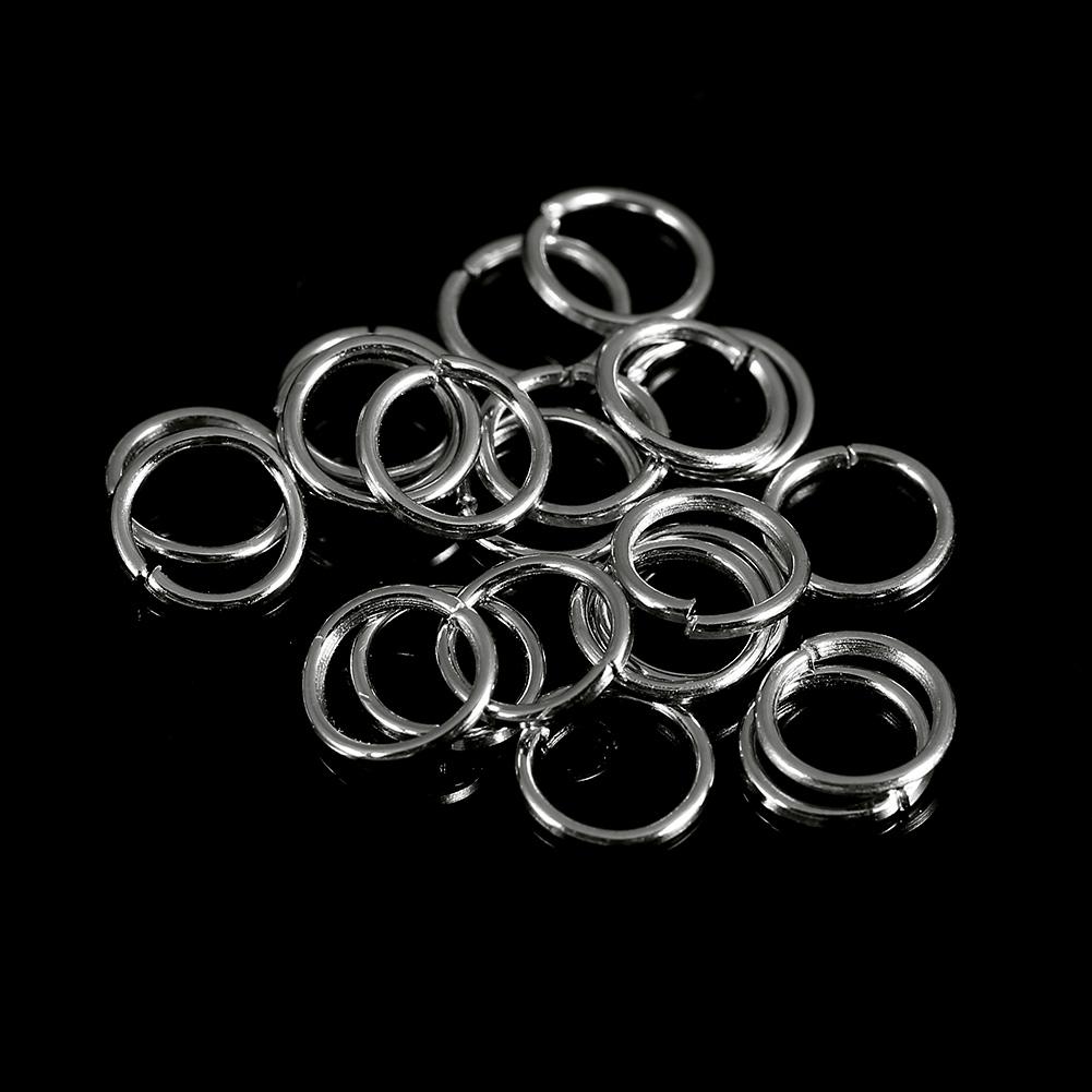 340Pcs Box Jewelry Findings Making Earring Necklace Bracelet Kit (Silver)
