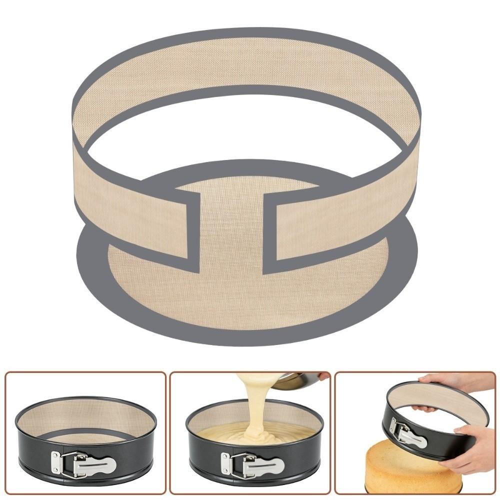 9 Inch Silicone Baking Mat Round Heat Resistant Reusable Bake Dish Non Stick Easy Clean Baking Liner Cake Mat