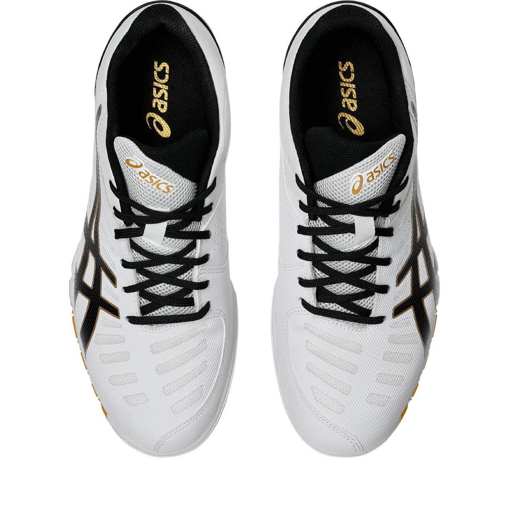 Asics ATTACK EXCOUNTER 2 Tischtennis-Schuhe 1073A002 Unisex Größe 104 cm 2E (Weiß schwarz) 23.5