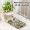 Turtle Aquarium Multi-functional Aquarium Transparent Terrarium for Crayfish Hermit Crabs Frog Reptile Tortoise Habitat Basking