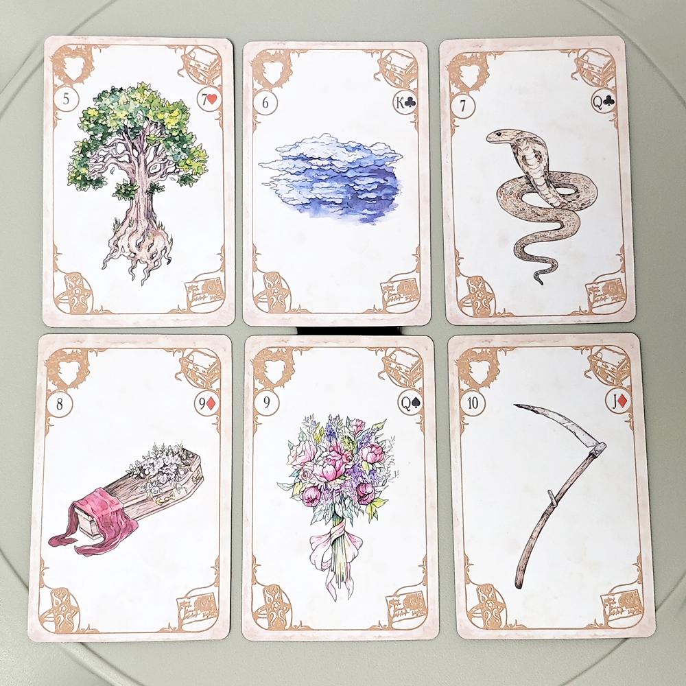 Signs of Fate Lenormand 36 Pcs Cards and 6 Extra Cards - Rana System 9*6cm