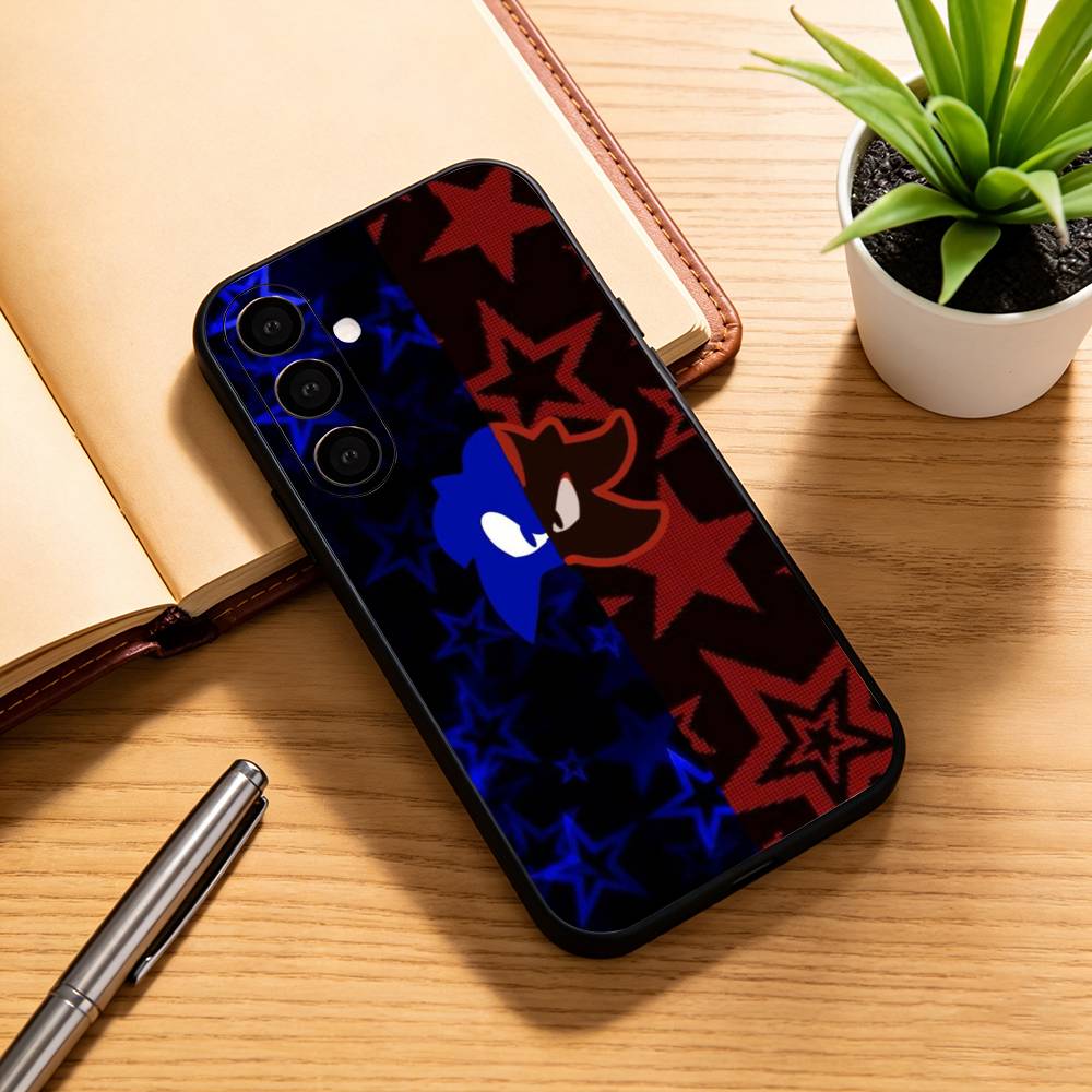 

S-Shadow S-Sonic Phone Case For Samsung Galaxy A73,A72,A71,A70,A53,A52,A51,Others Soft Black Cover Samsung a30 a20