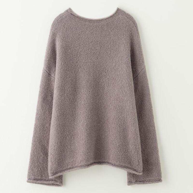 Snofur Women's Round Neck Loose Knit Sweater