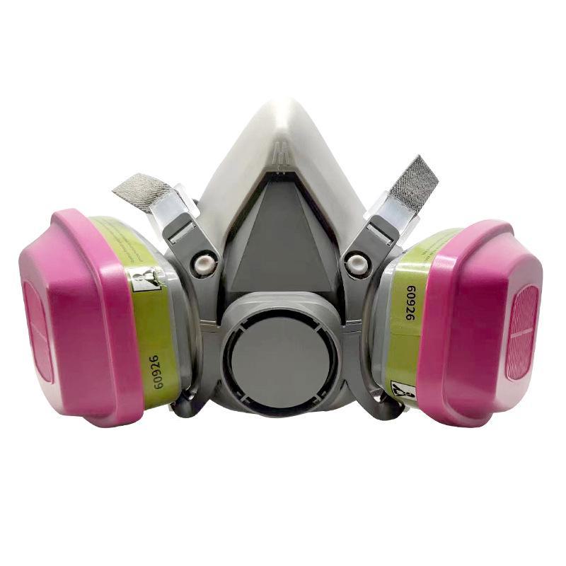 Gas Mask 6200 with 60926 Filter for Spray Paint, Polishing, Decoration, Chemical Gas,Steam,Dust, Anti-Chemical Protection.