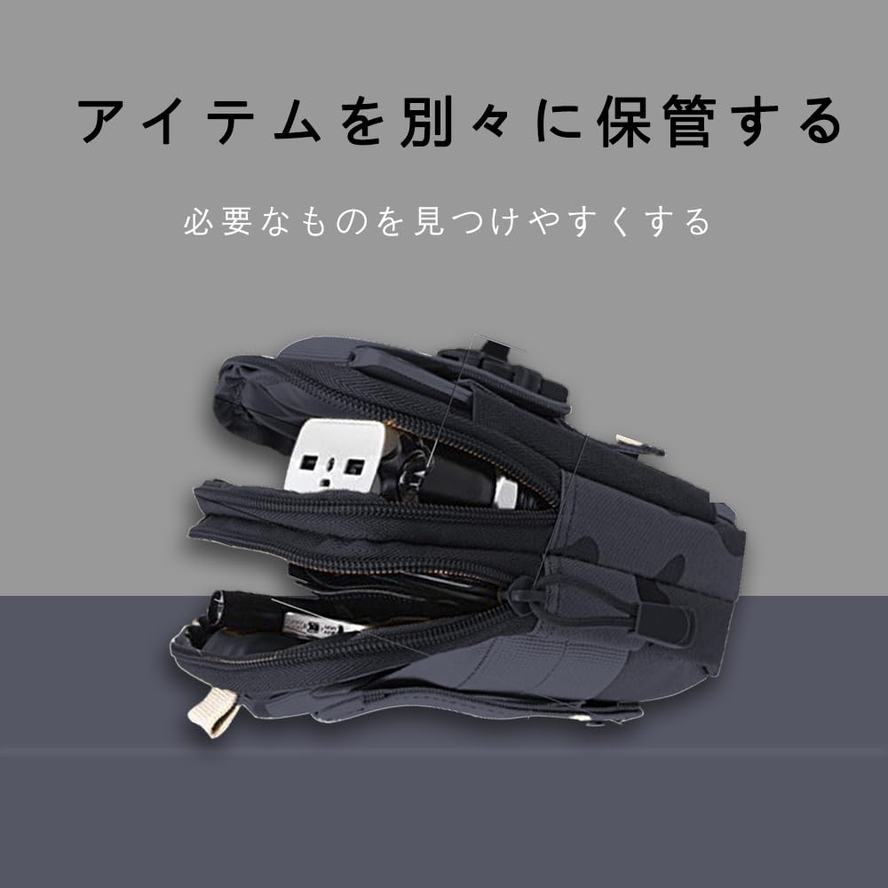 Multifunctional Pouch Belt Pouch Waist Large Capacity and Easy To Can Store Bank Keys and Other Small Suitable for Outdoor Carry, Money, Cards,