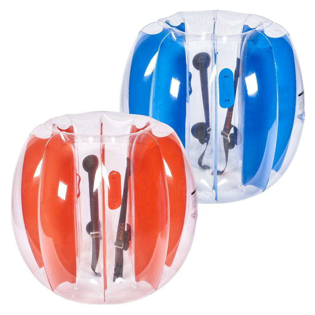 SucceBuy 2'li Paket 2/3FT Şişirilebilir Tampon Topları Vücut Sumo Zorb Topları Çocuklar ve Gençler İçin Dayanıklı PVC İnsan Hamster Baloncuk Topları