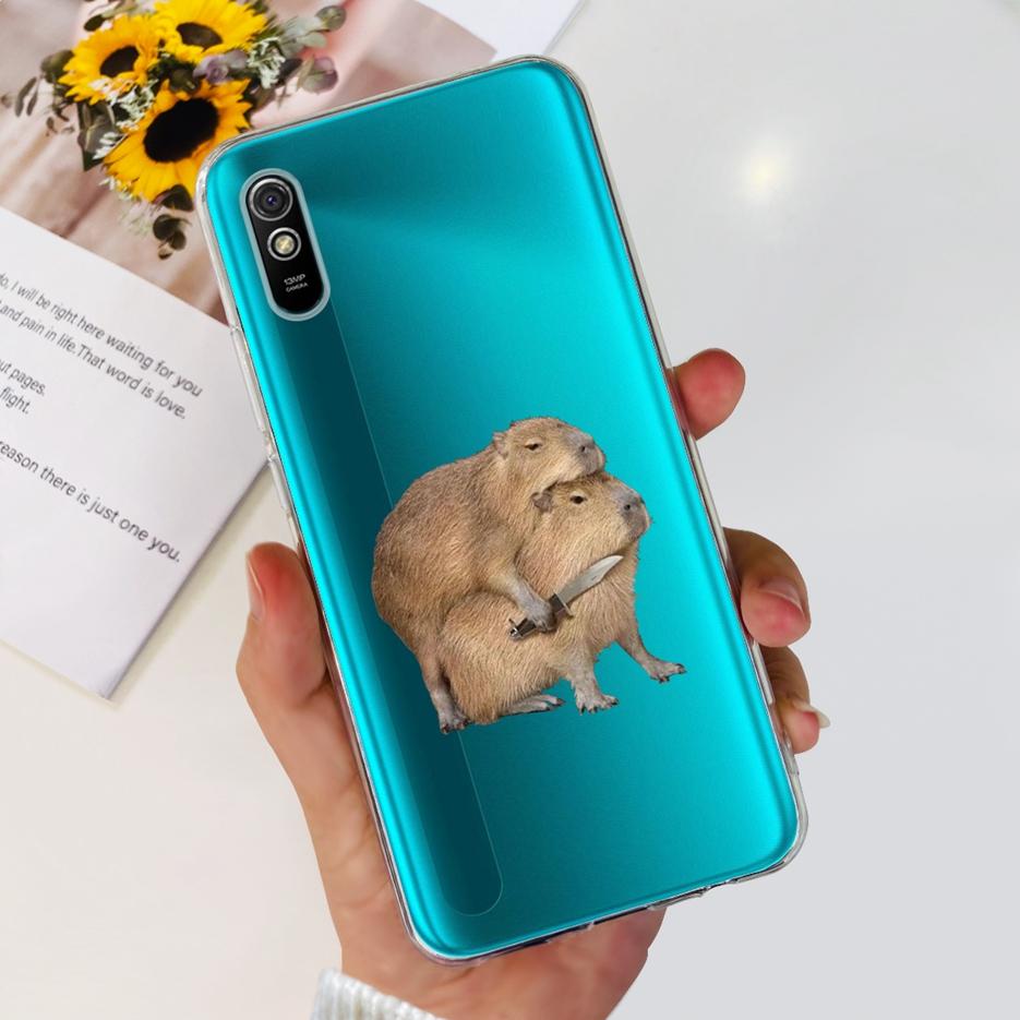 For Xiaomi Redmi 9A Case Redmi 9AT Stylish Painted Cover Clear Silicone Phone Case For Xiaomi Redmi 9A Sport Redmi9A T Soft Bags