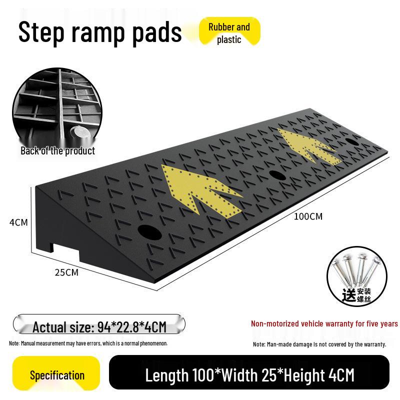 Rubber Curb Ramp for Cars and Household Steps