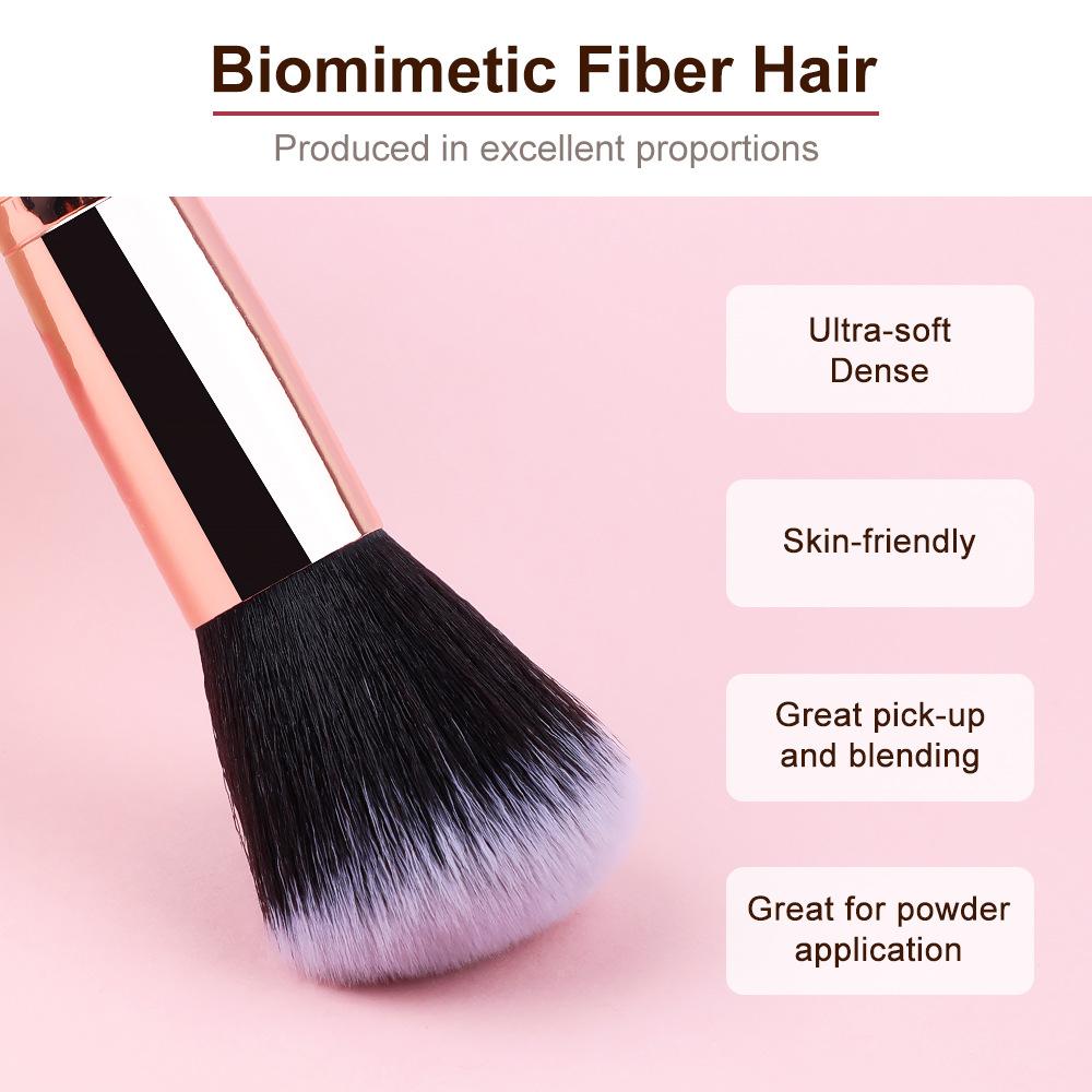 Flat Foundation Makeup Brush Multifunctional Blush Contoring Tanning Brush Soft Nylon Brush Professional Make Up Tools