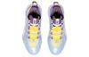 Li Ning Badfive 2 Low Rebound Cushioning Slip Resistant Abrasion Resistant Low Top Basketball Shoes Men's Blue Purple ABFS003-2
