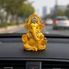 Mango Terakota Wykończenie Ganesha na Deskę Rozdzielczą Samochodu Dekoracja Domu Prezent Diwali Urodziny Festiwale 3,5 x 2 Cale