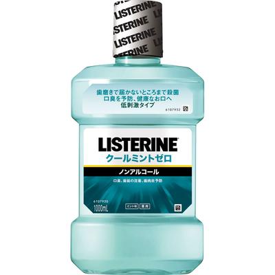 JNTL Consumer Health Listerine Medicated Cool Mint Zero 1000ml (Quasi-drug) Bad Breath Prevention Mouthwash In Addition To Daily Toothbrushing, Place