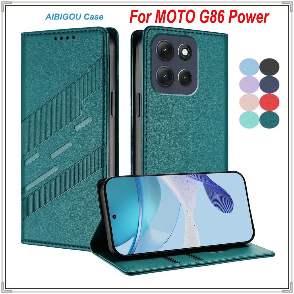 Pro MOTOROLA G86 Power Luxusní kožené pouzdro Retro Vzhled Peněženka Kniha Vyklápěcí Magnetické Uzavírání Plné Krytí Pro MOTO G86 Power Pouzdra na telefon