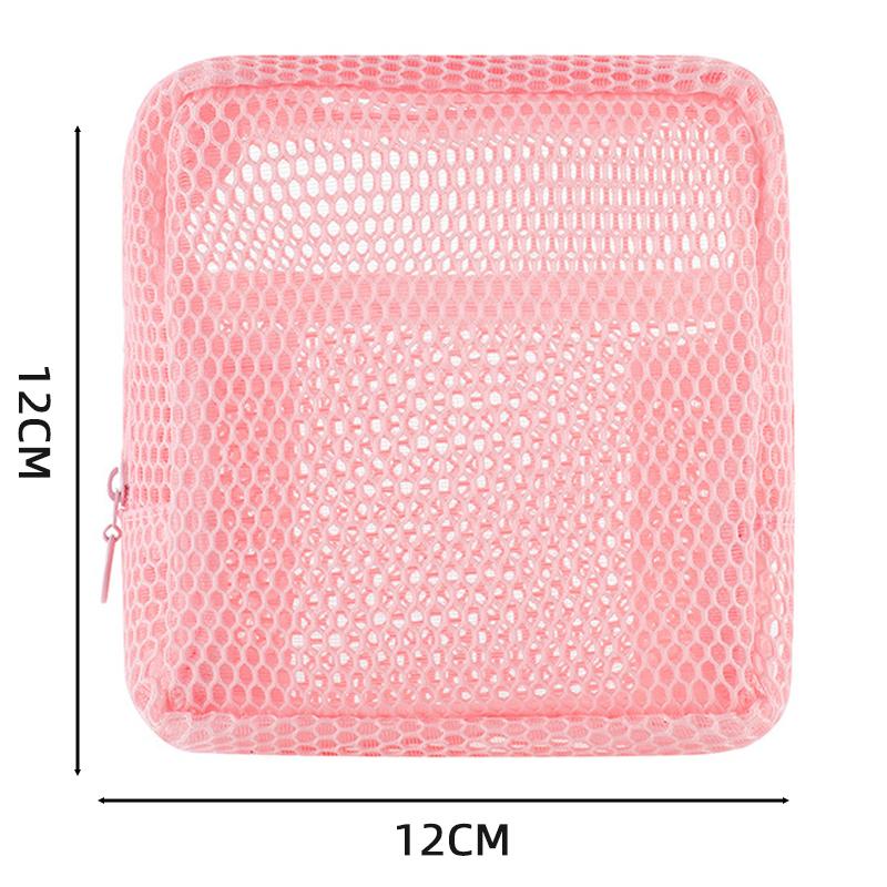 

Mini Colorful Square Cosmetic Bag Women Portable Earphones Lipstick Storage Pouch Small Cute Student Case Square Zipper Purse 13x12cm розовый