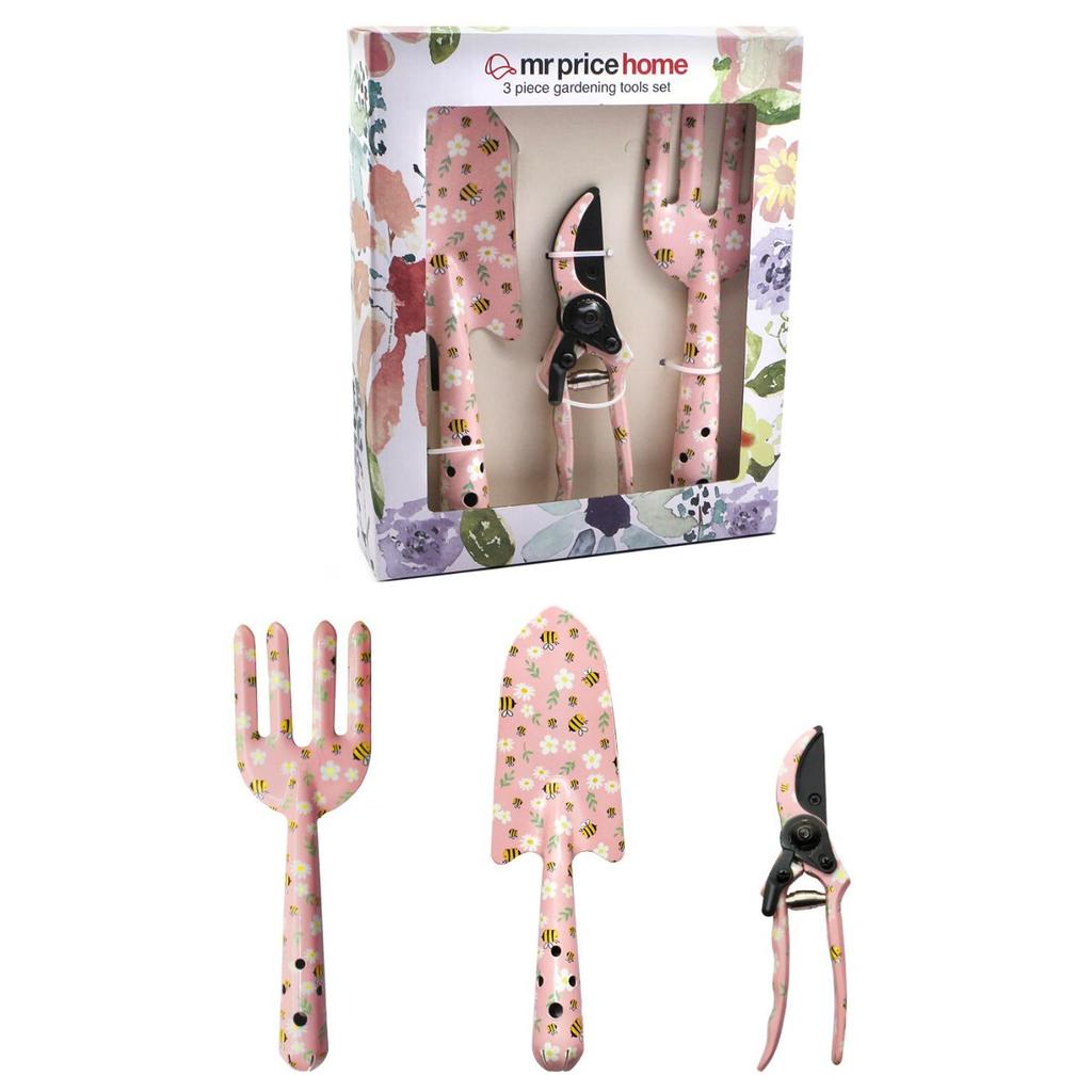 Dreiteiliges Gartenmöbel-Set aus bedrucktem Kohlenstoffstahl, Gartengeräte-Set