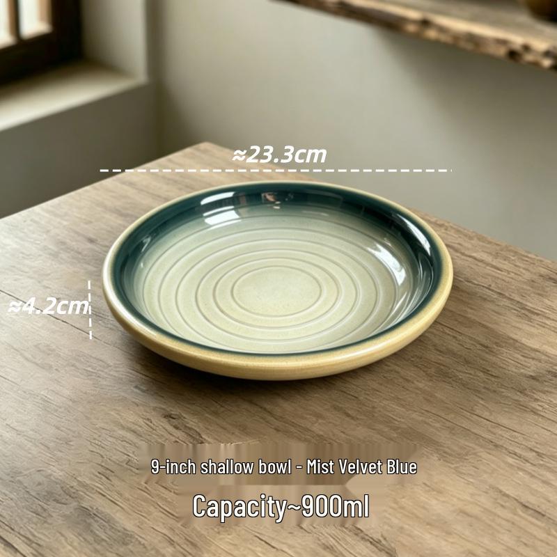 Retro Ceramic Tableware: Earthen Pot with Alcohol Stove for Warming Dishes