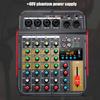 6Channel Audios Mixer USB Mixing Board With Wireless Streaming Audios Effect Basses/Trebles Controls For Podcast Setups