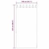 VidaXL Rideaux en voile avec boucles 2 pcs terre cuite 140x225 cm, rideau en filet, rideau transparent, voile de fenêtre, 4102323