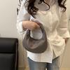 Yogodlns Simple Solid Color Clutch Bags Pu Leather Women Underarm Hobo Bag Commute Small Handbags For Ladies