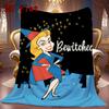 Bewitched 2D Flat Pattern Flannel Blanket High quality All Seasons Warmth and Comfort Perfect for Christmas Gifts.PMT0914111