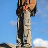 Men's High Street Tactical Cargo Pants - Autumn/Winter Pleated Outdoor Style