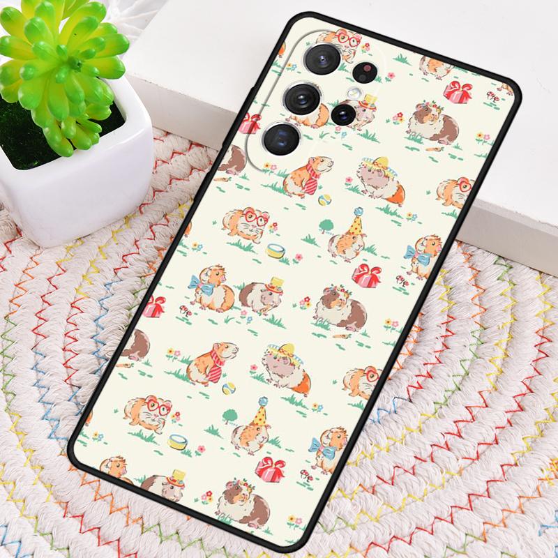 Guinea Pig Silicone Phone Case For Samsung Galaxy note 10 pro S26 S25 S24 S23 S22 S21 Plus S25Ultra Capa Cover