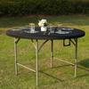 Solid Color Round Table Cover Elastic Picnic Table Cloth Durable Table Protector  Party Decor