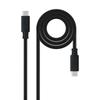 Nanocable USB 3.1 Gen2 5A USB-C/M-USB-C/M Cable 0.5m - Color Black-10.01.4100