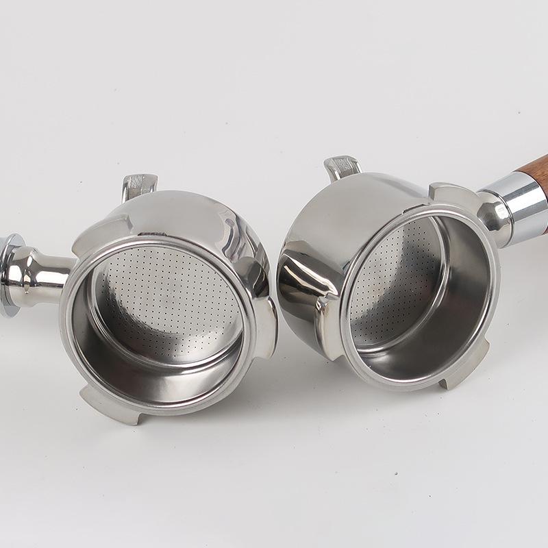 51mm Stainless Steel 3 Ears Portafilter for Delonghi Dedica Ec680/685 Coffee Machine Double Mouth Split Coffee Handle Utensils