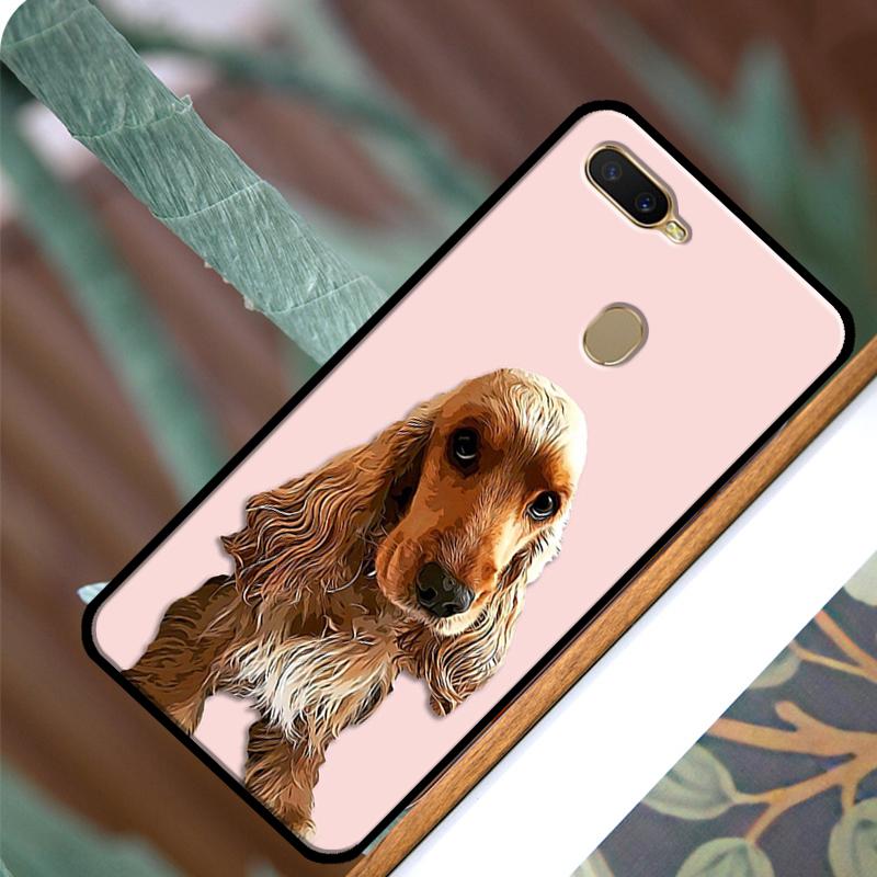 Étui pour chien Cocker Spaniel anglais pour OPPO A83 A91 A93 A1K A15 A3S A54 A74 A94 A5 A9 A31 A53 A52 A72 A53S Coque arrière